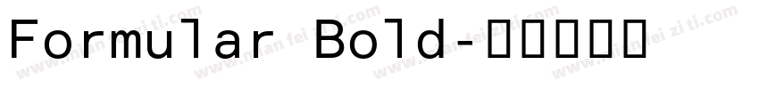 Formular Bold字体转换